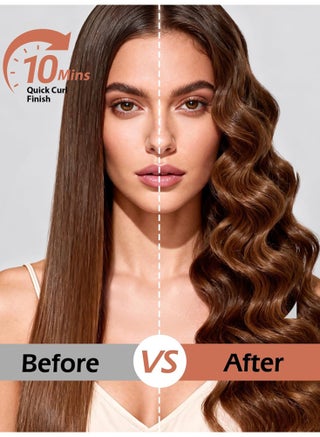 25mm Automatic Curling Iron, Rotating Hair Curler with 3 Heat Settings (170–210°C), 15s Fast Heating, Ionic & Ceramic Coating, Dual-Direction Curling, Auto Shut-Off - view 2